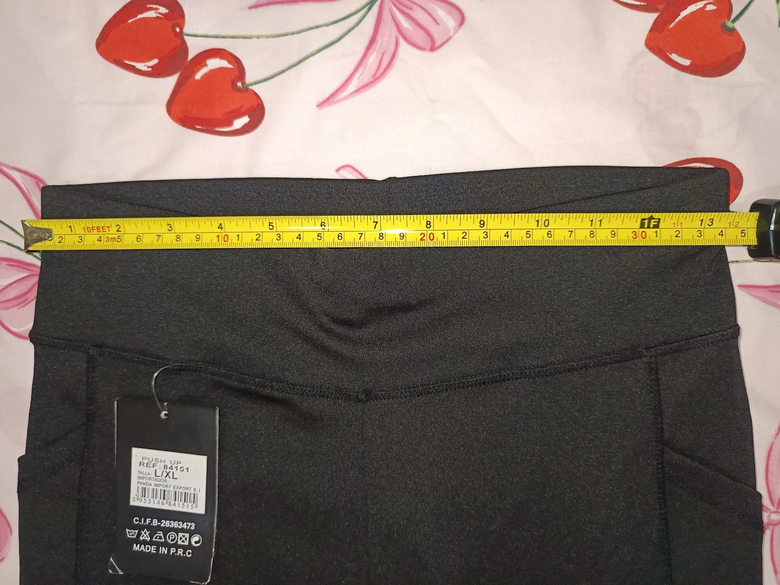 Zwarte leggings met zakken Panda - Maat L/XL (Nieuw) – photo 5